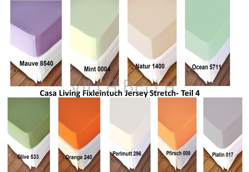Casa Living Fixleintuch Jersey Stretch- Teil 4