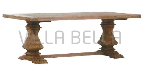 Castle  -  rustikaler Holztisch aus Akazie