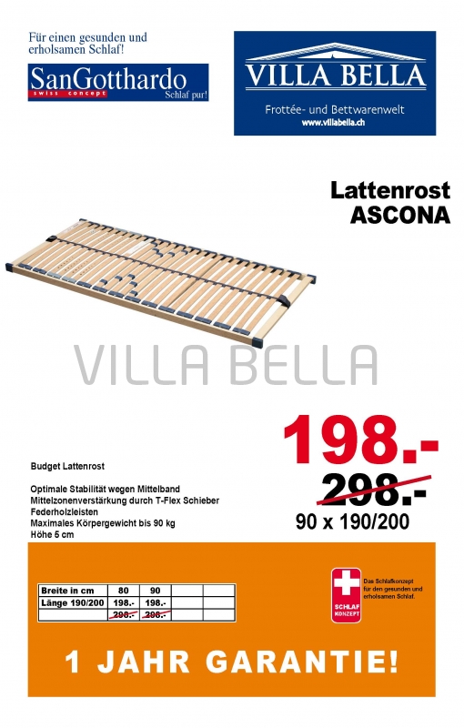Lattenrost Ascona