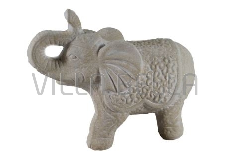 Elefant,klein aus echtem Keramik cremefarben