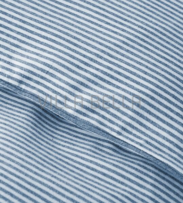 Blaue Streifen — Jersey-Bettwäsche