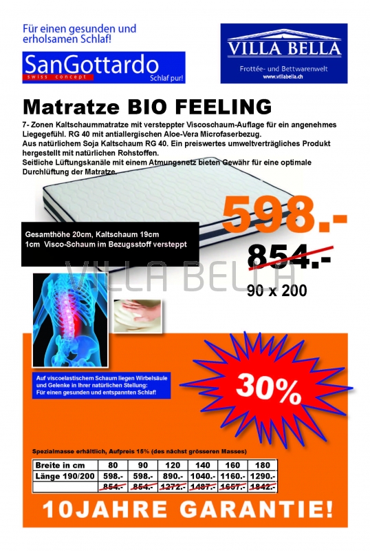 Bio Feeling Matratze