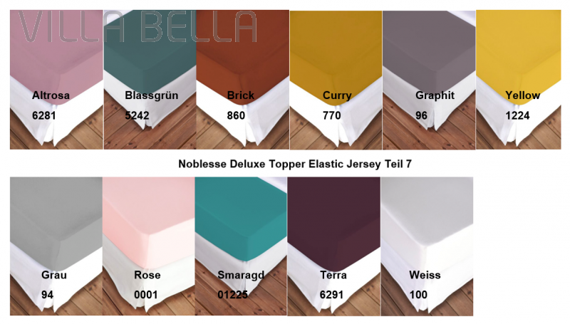 NEUE FARBEN / Noblesse Deluxe Topper Elastic Jersey Teil 7