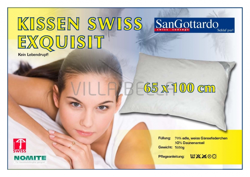 Swiss Exquisite Kissen San Gottardo — 65 x 65/100cm