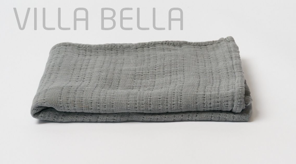 Tagesdecke Bio-Baumwolle — Volterra, stone