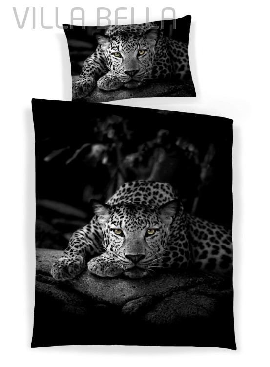 Leopard - Baumwollbettwäsche