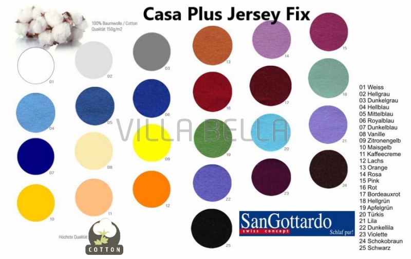 Casa Plus Jersey-Fixleintuch