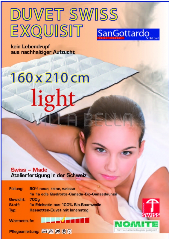 Swiss Exquisite Sommer Light Duvet